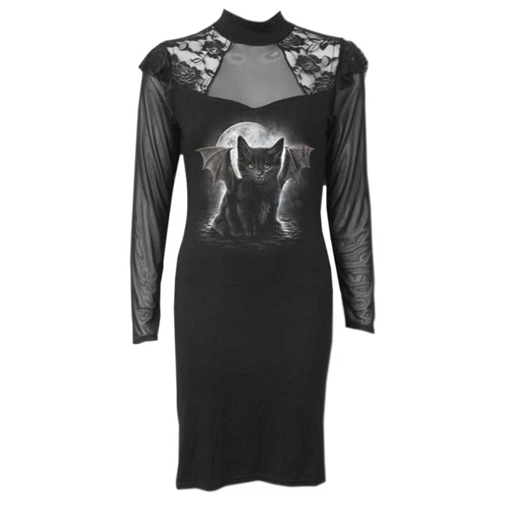 Spiral - BAT CAT Kurzes Kleid - Schwarz